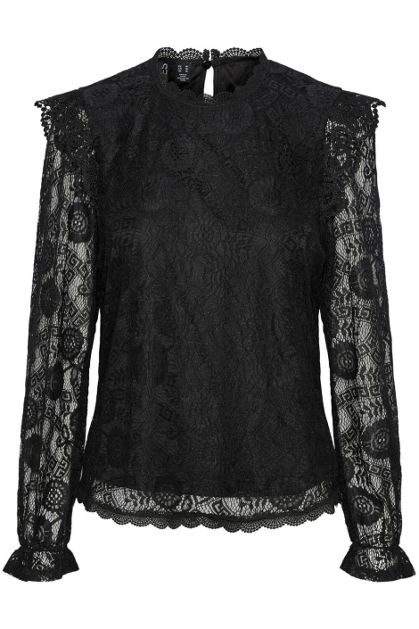 Pieces pcolline ls lace top noos bc